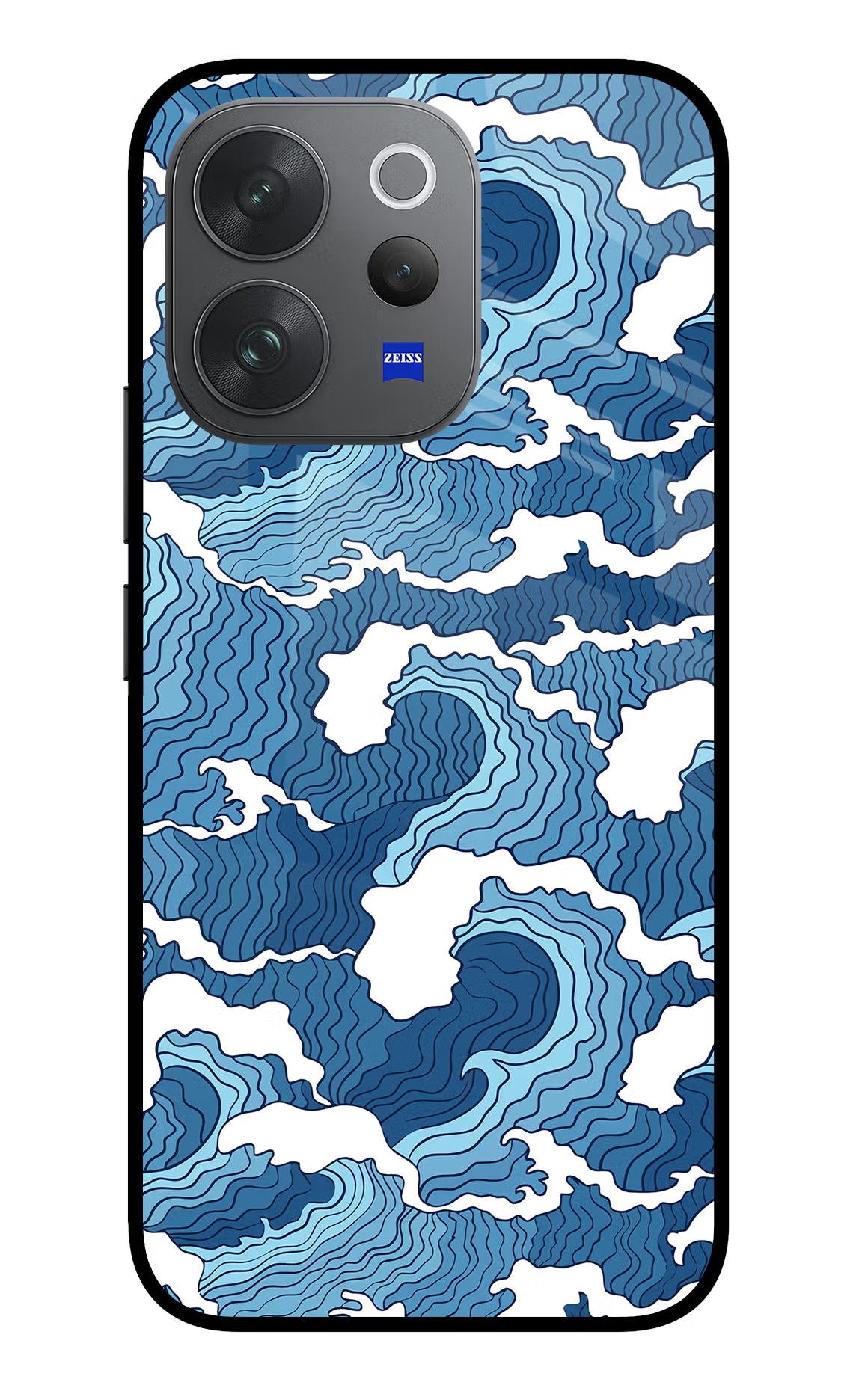 Blue Waves Vivo V70 Elite 5G Glass Case