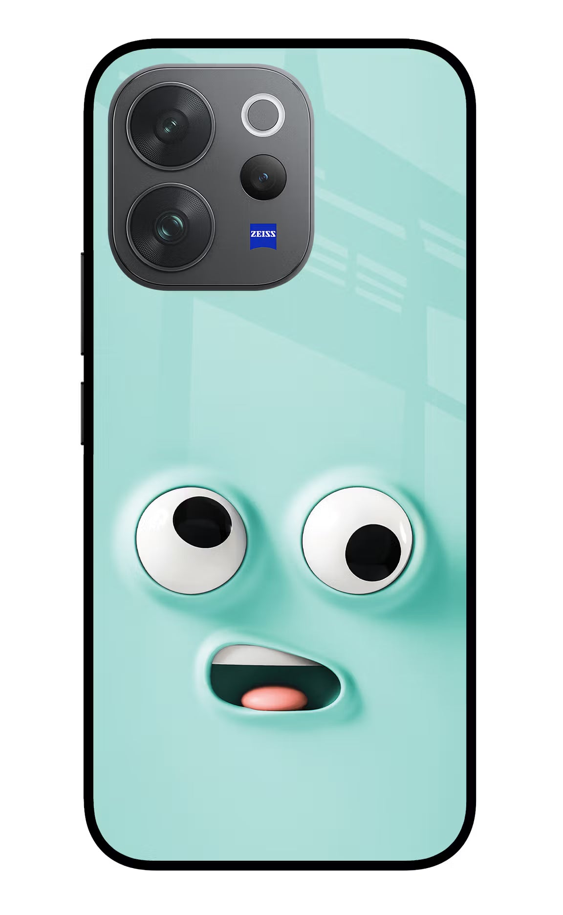 Funny Cartoon Vivo V70 Elite 5G Glass Case Back Cover by Casekaro