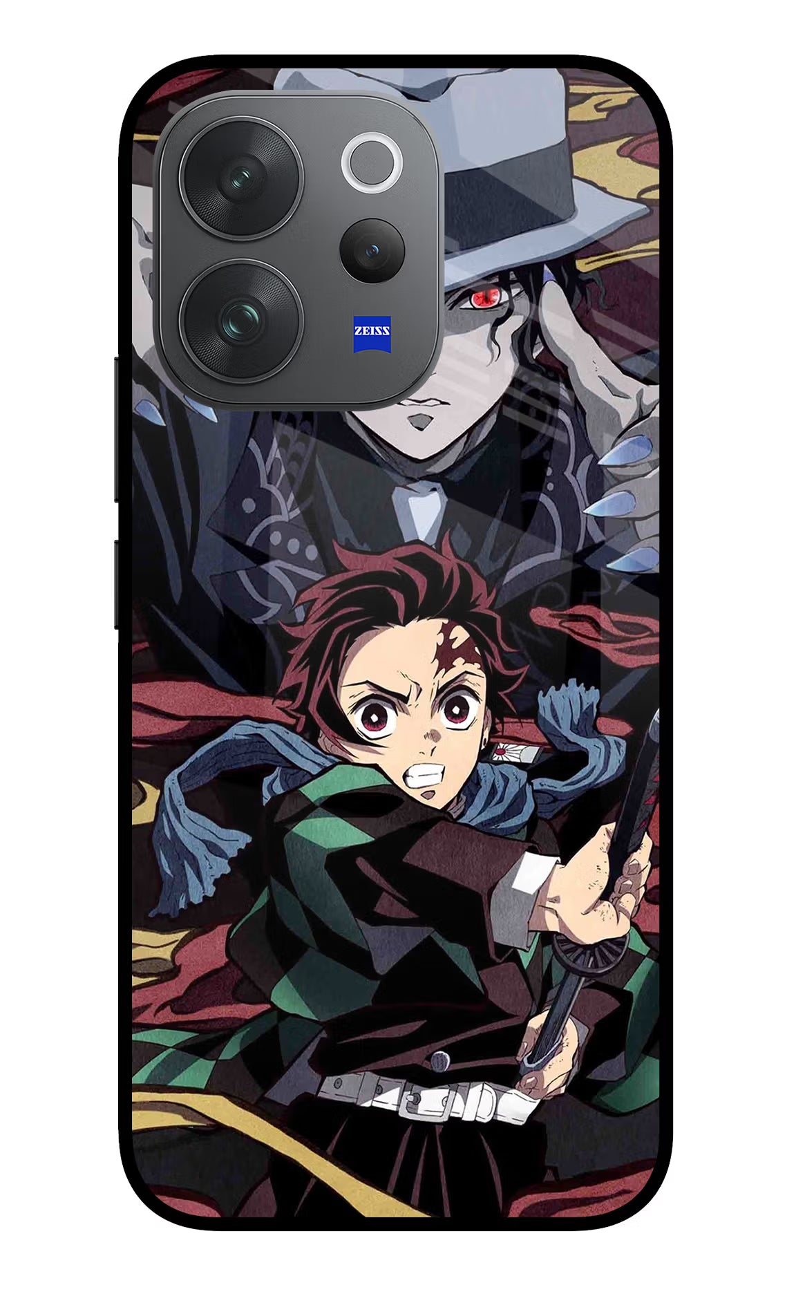 Demon Slayer Vivo V70 Elite 5G Glass Case Back Cover by Casekaro