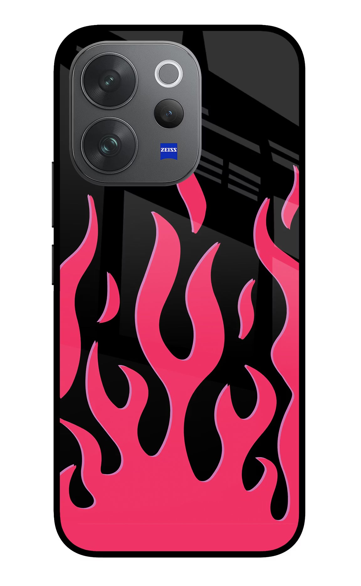 Fire Flames Vivo V70 Elite 5G Glass Case