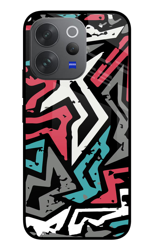 Geometric Graffiti Vivo V70 Elite 5G Glass Case