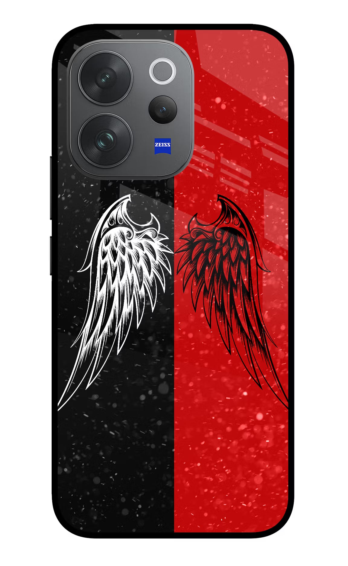 Wings Vivo V70 Elite 5G Glass Case Back Cover by Casekaro