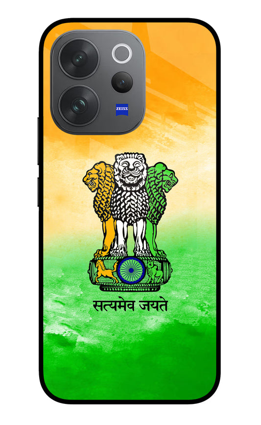 Satyamev Jayate Flag Vivo V70 Elite 5G Glass Case