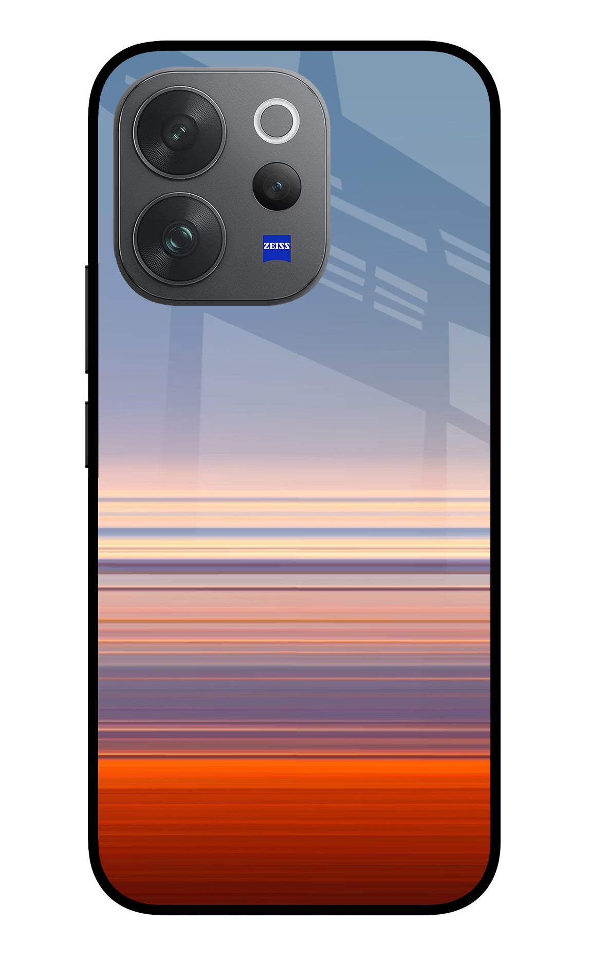 Morning Colors Vivo V70 Elite 5G Glass Case Back Cover by Casekaro