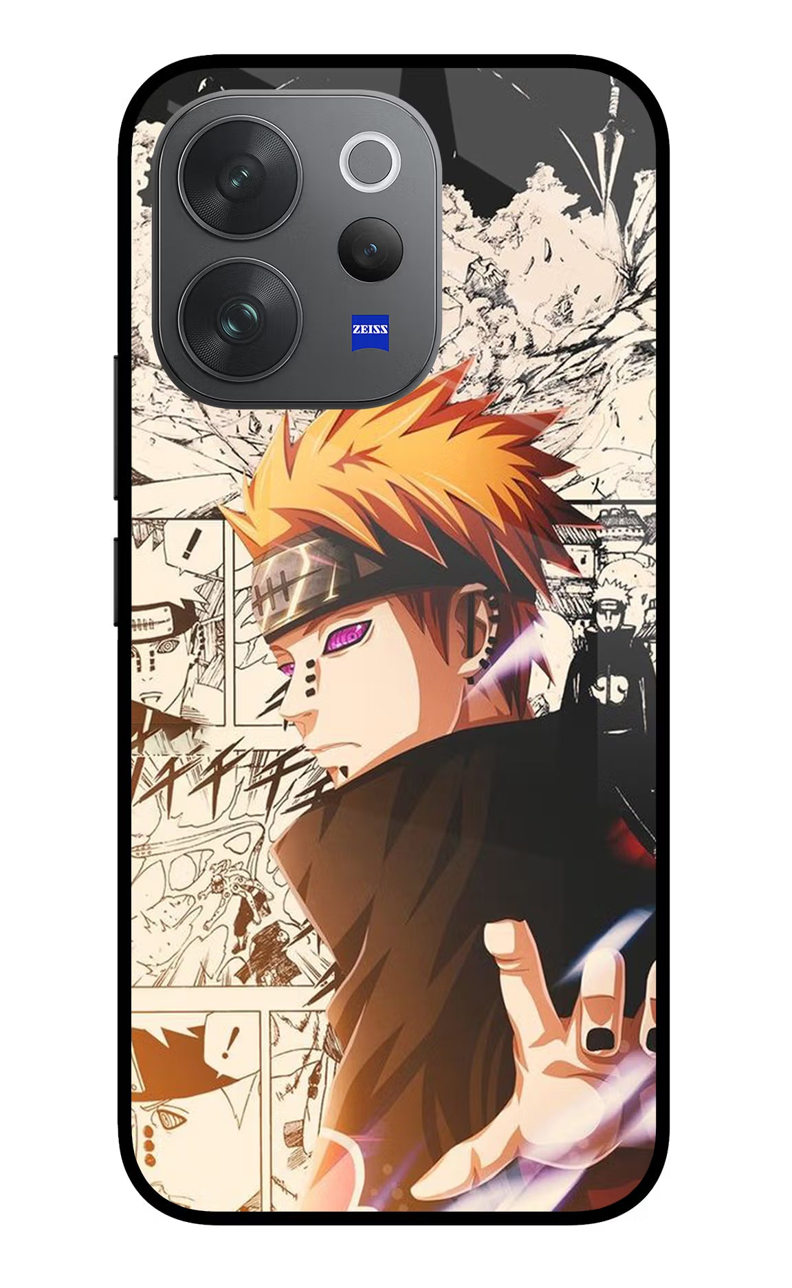 Pain Anime Vivo V70 Elite 5G Glass Case Back Cover by Casekaro