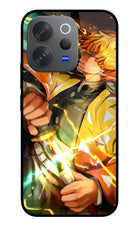 Demon Slayer Vivo V70 Elite 5G Glass Case Back Cover by Casekaro