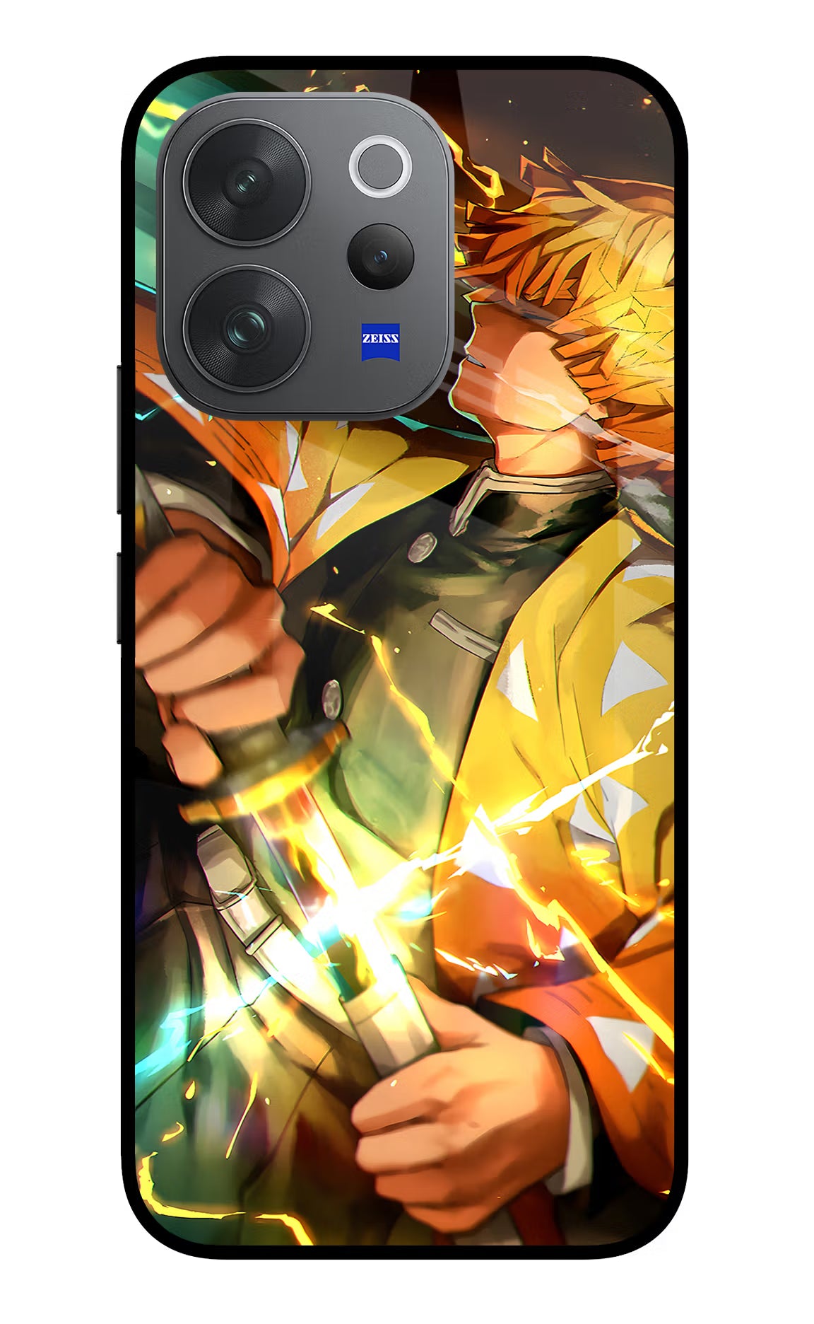 Demon Slayer Vivo V70 Elite 5G Glass Case Back Cover by Casekaro
