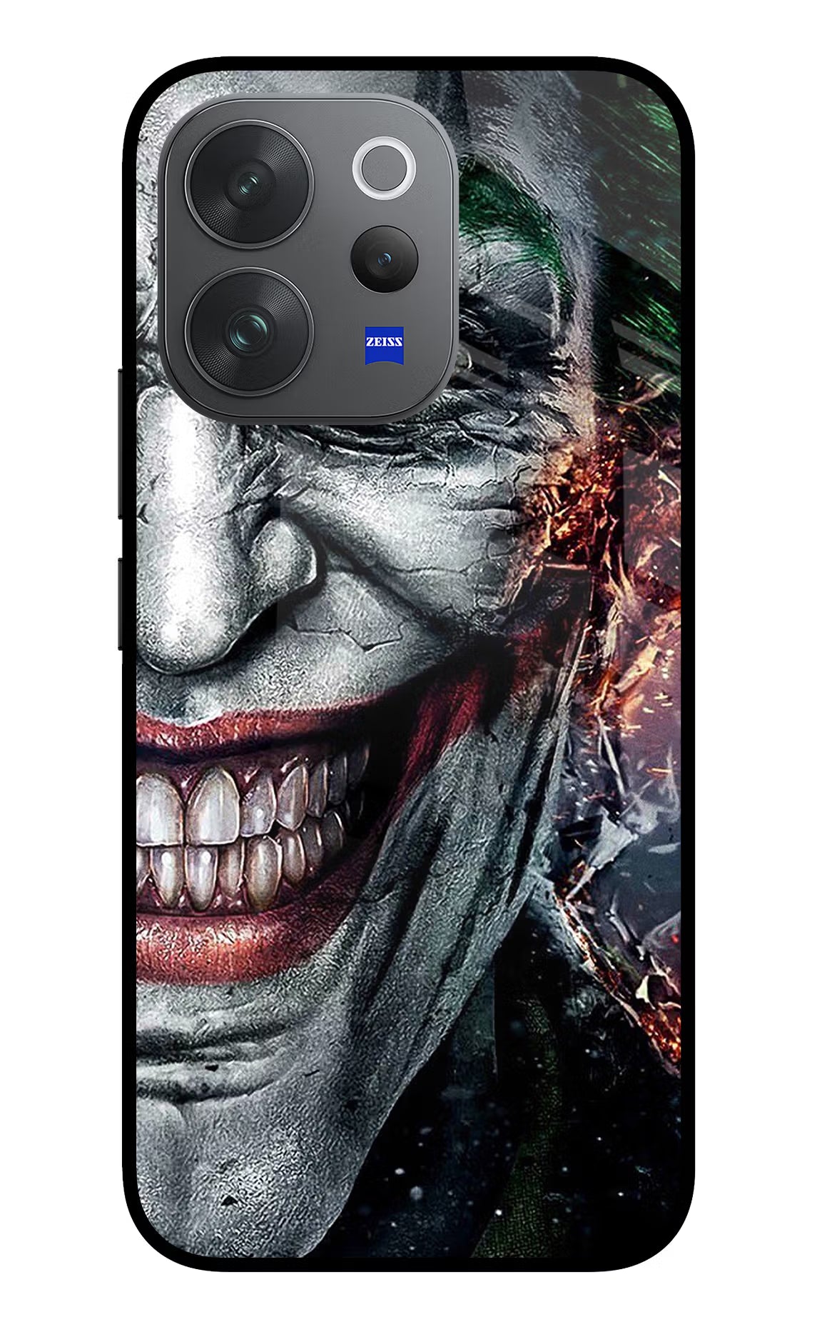 Joker Cam Vivo V70 Elite 5G Glass Case Back Cover by Casekaro