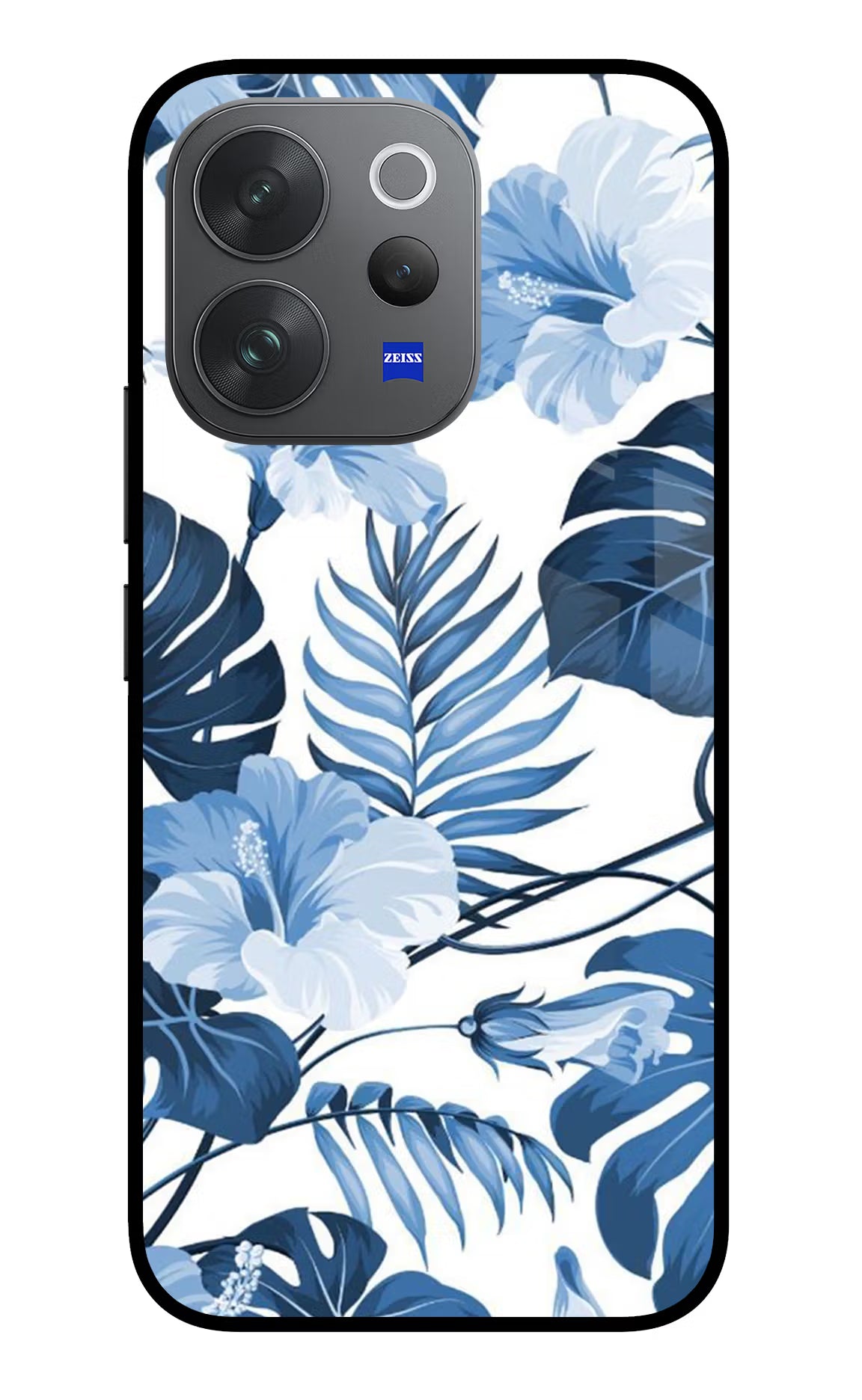 Fabric Art Vivo V70 Elite 5G Glass Case Back Cover by Casekaro
