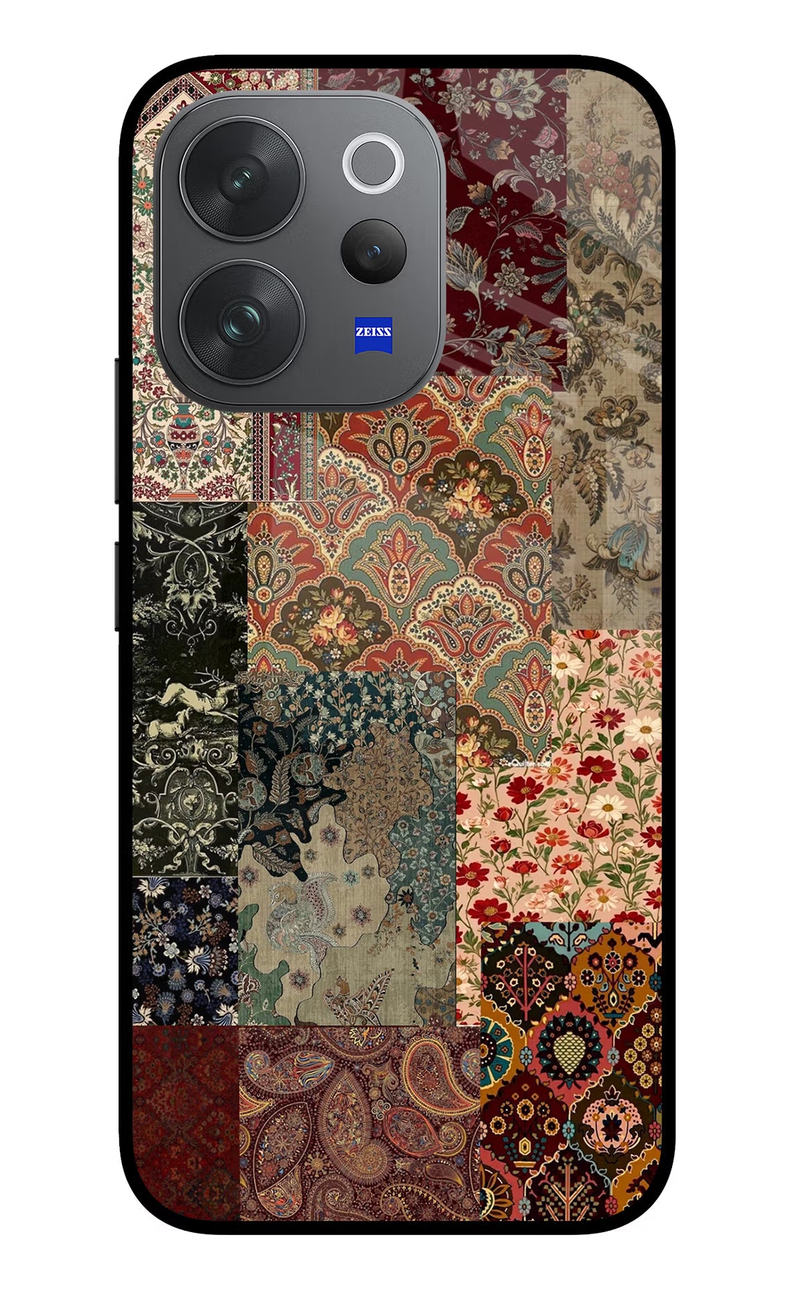 Desi Print Vivo V70 Elite 5G Glass Case Back Cover by Casekaro
