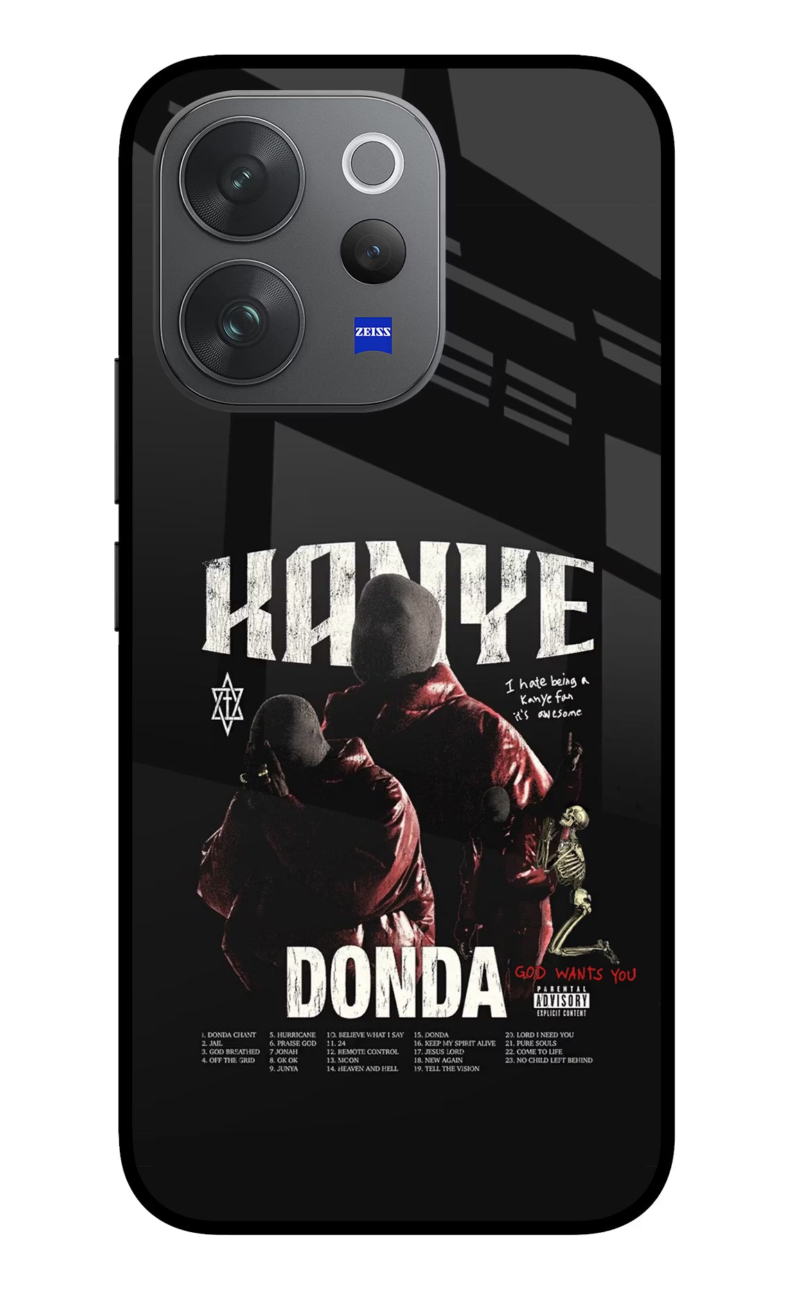 Donda Kanye West Vivo V70 Elite 5G Glass Case