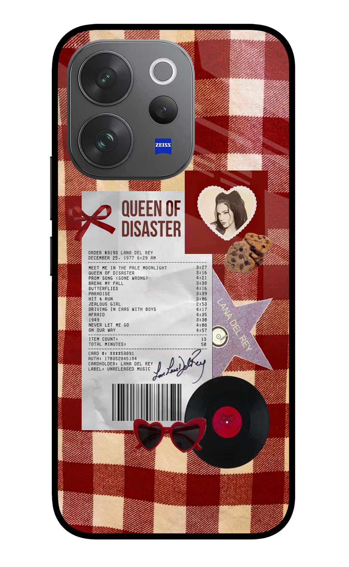 Queen of Disaster Vivo V70 Elite 5G Glass Case