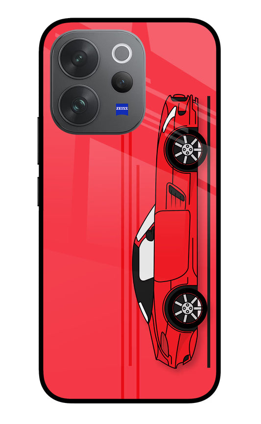 Red Velocity Vivo V70 Elite 5G Glass Case