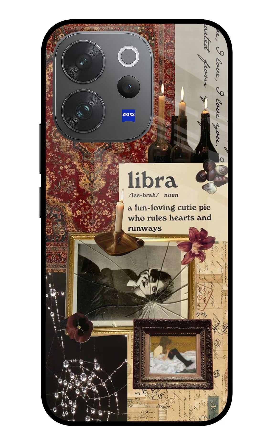 Libra Zodiac Vivo V70 Elite 5G Glass Case