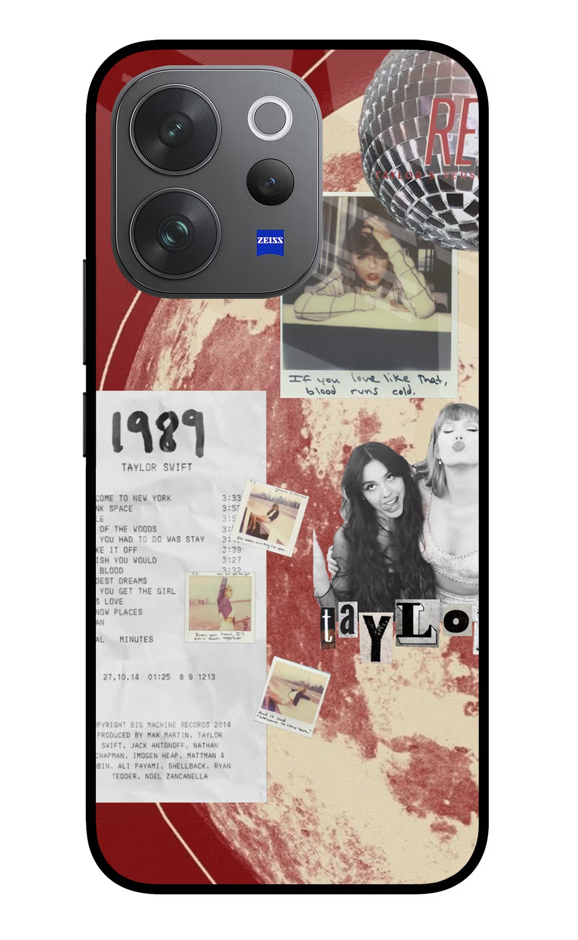 Taylor Swift Vivo V70 Elite 5G Glass Case