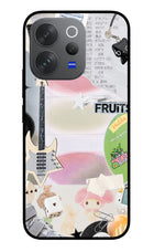 Softcore case Vivo V70 Elite 5G Glass Case Back Cover by Casekaro