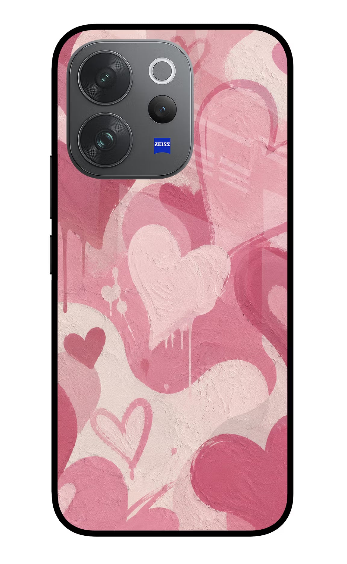 Hearty case Vivo V70 Elite 5G Glass Case Back Cover by Casekaro