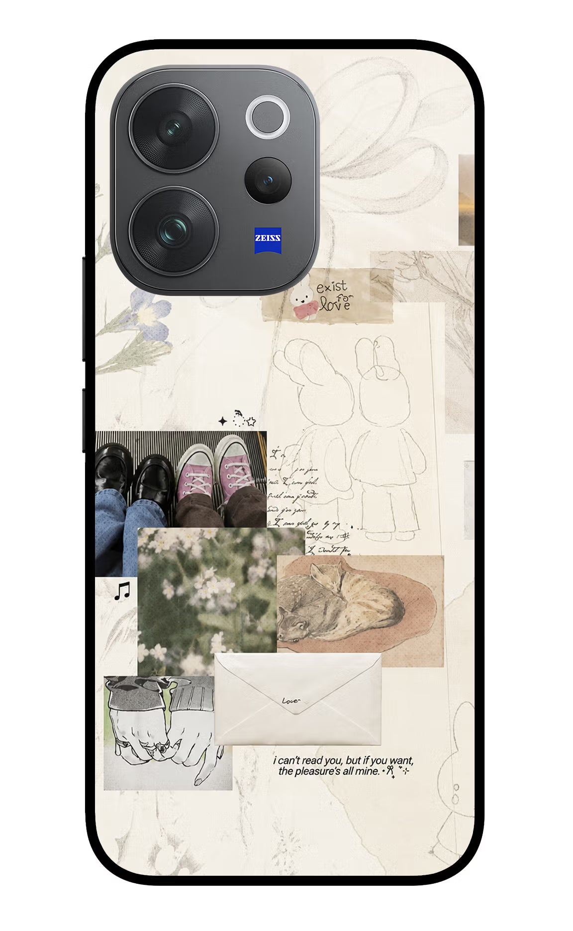 Soft Aesthetic Vivo V70 Elite 5G Glass Case