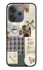 Cookie Vivo V70 Elite 5G Glass Case Back Cover by Casekaro