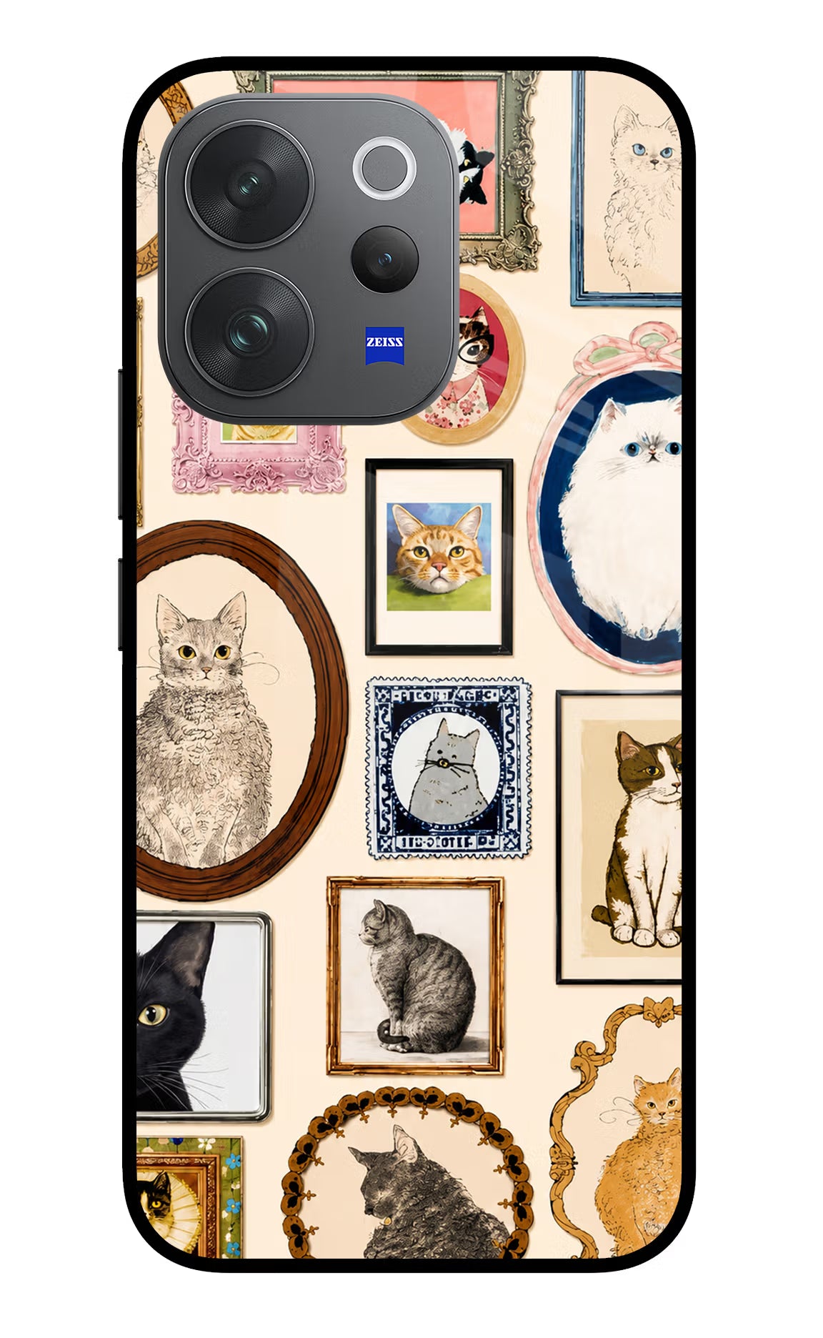 Mirror Cats Vivo V70 Elite 5G Glass Case