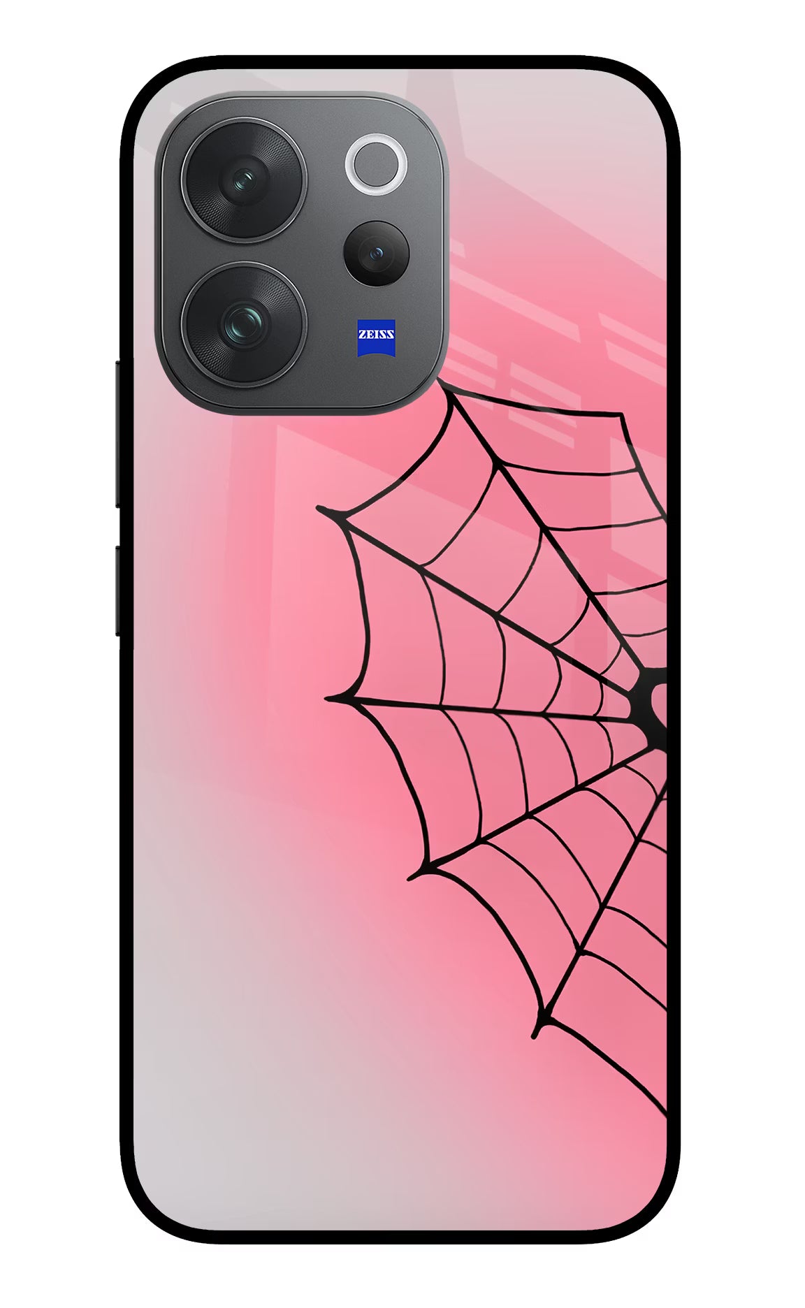 Pink Web Vivo V70 Elite 5G Glass Case