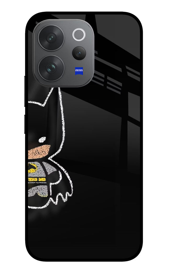 Bat Kitty Vivo V70 Elite 5G Glass Case Back Cover by Casekaro