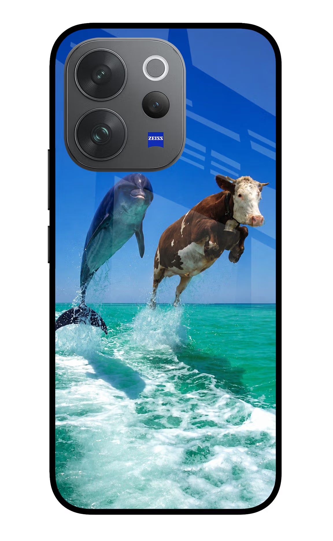 Dolphin vs Cow Vivo V70 Elite 5G Glass Case