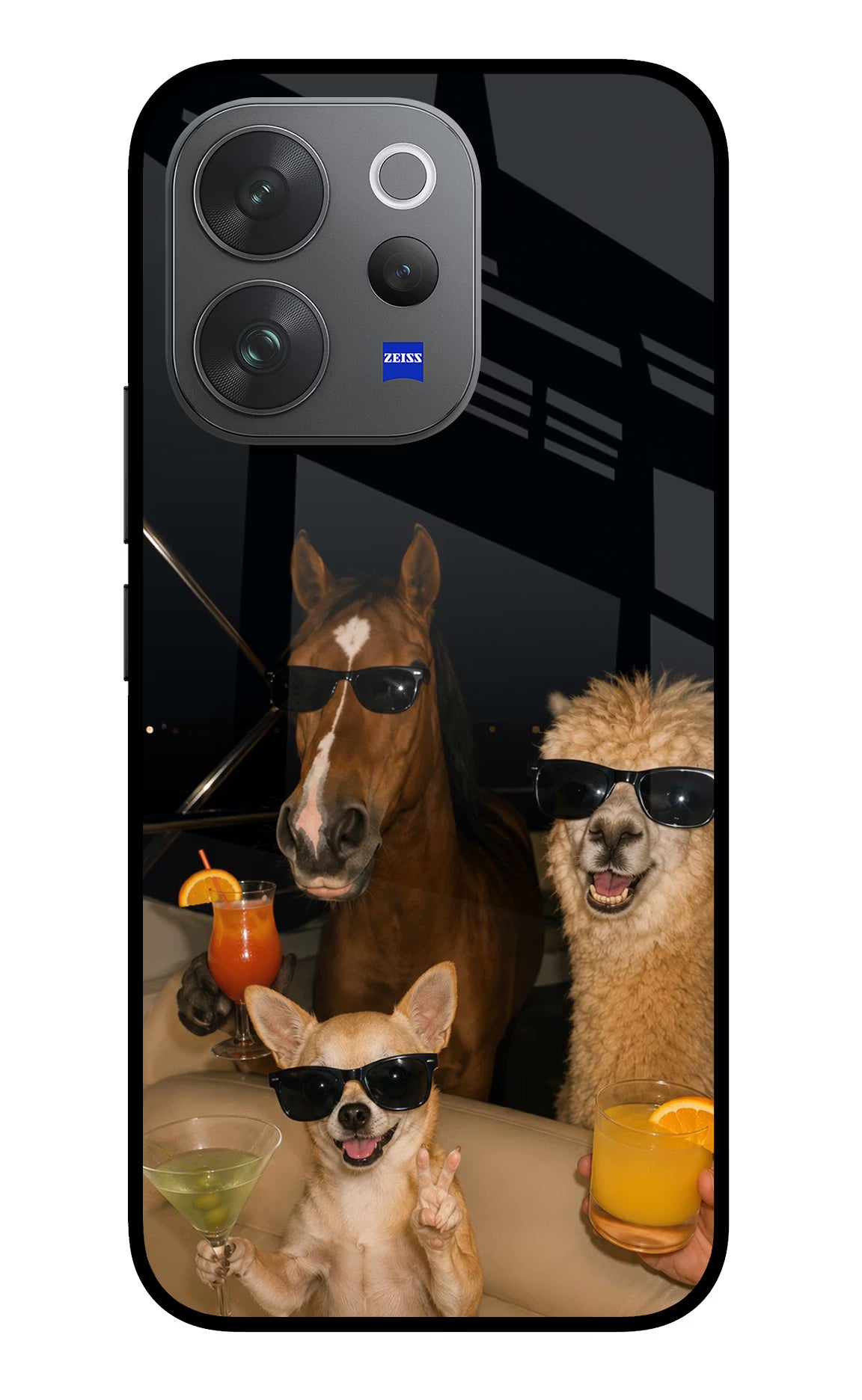 Party Squad Vivo V70 Elite 5G Glass Case