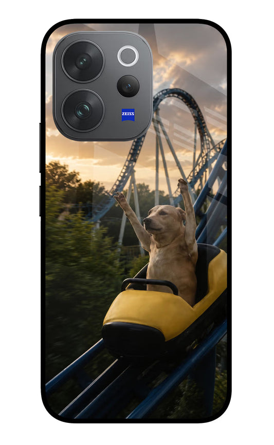 Rollercoaster Dog Vivo V70 Elite 5G Glass Case