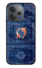 Koi Blue Vivo V70 Elite 5G Glass Case