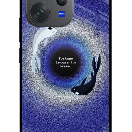 Dark Koi Vivo V70 Elite 5G Glass Case