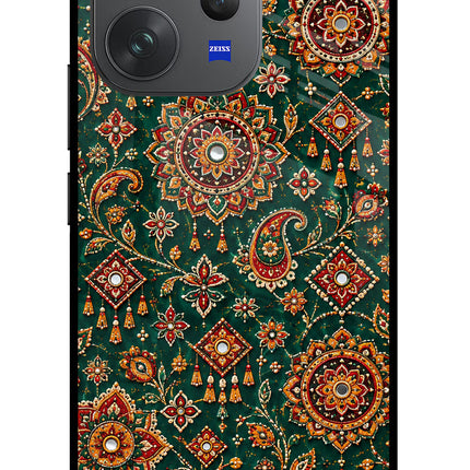Green Pataka Vivo V70 Elite 5G Glass Case