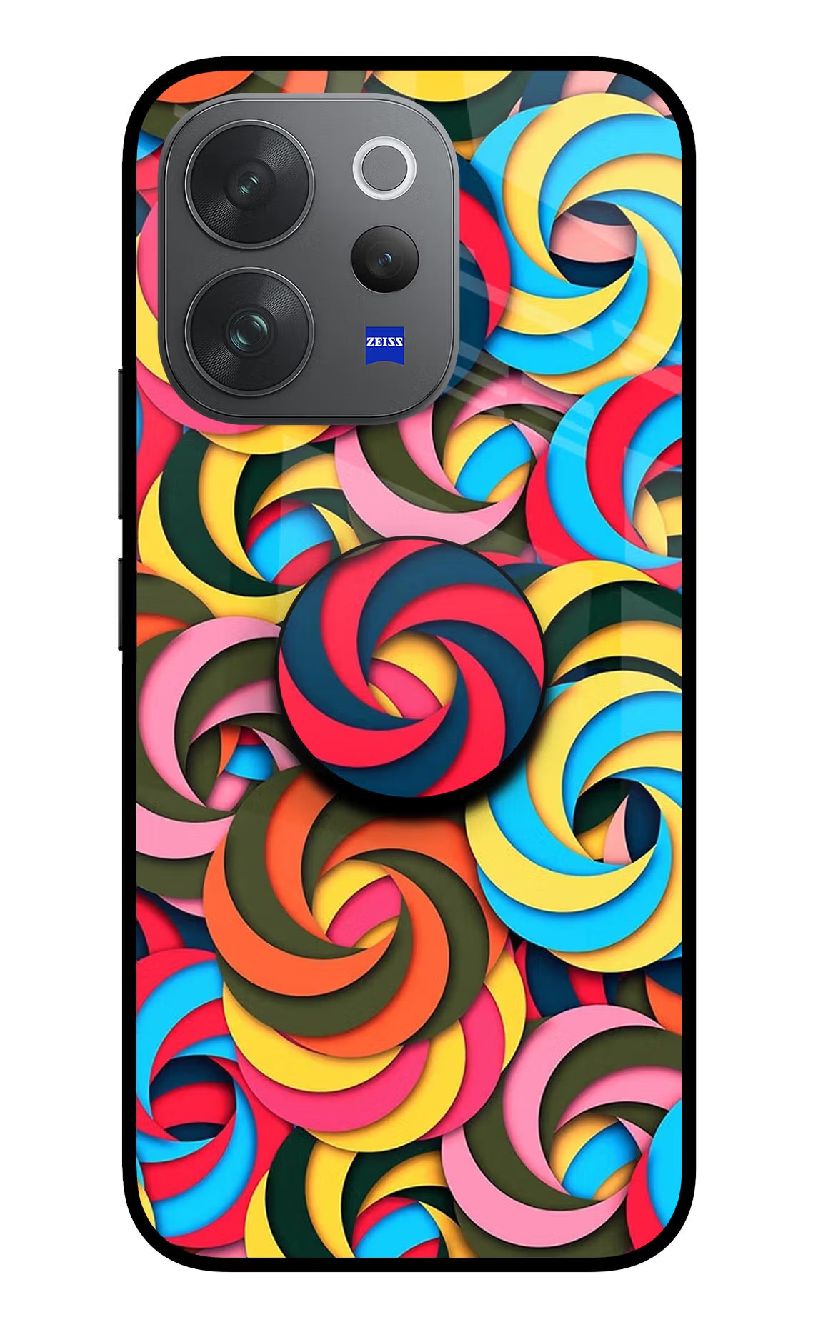 Spiral Pattern Vivo V70 Elite 5G Pop Case by Casekaro
