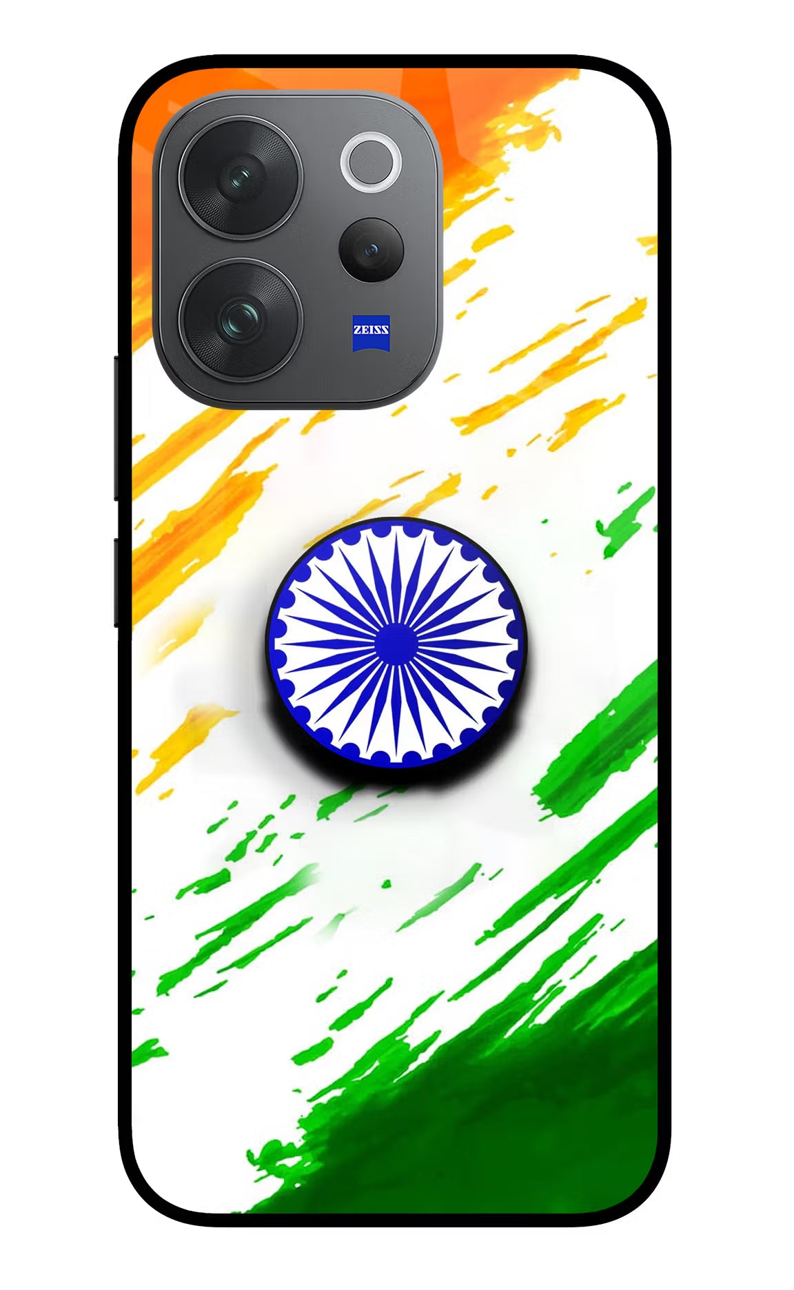 Indian Flag Ashoka Chakra Vivo V70 Elite 5G Pop Case by Casekaro