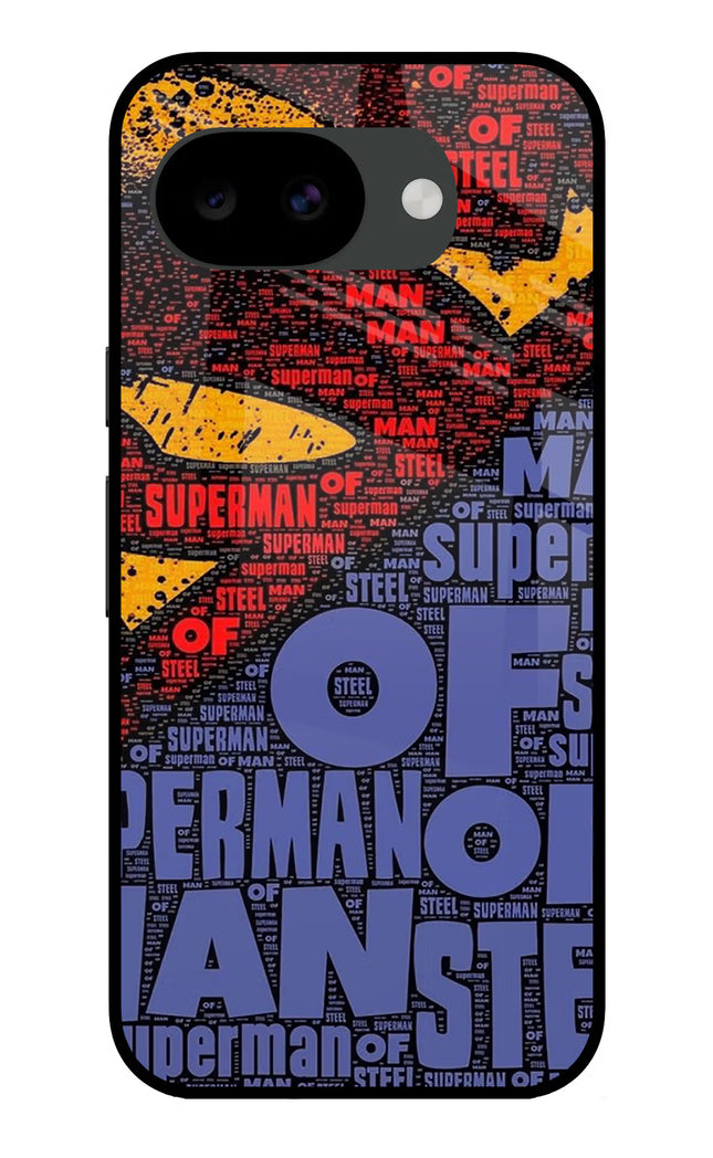 Superman Google Pixel 10a Glass Case Back Cover by Casekaro