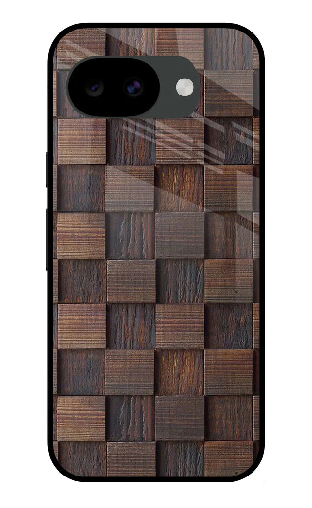 Wooden Cube Design Google Pixel 10a Glass Case