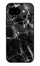 Black Marble Texture Google Pixel 10a Glass Case