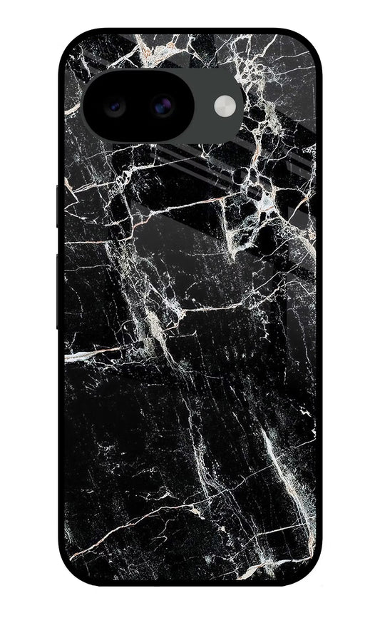 Black Marble Texture Google Pixel 10a Glass Case