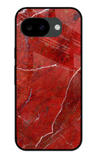 Red Marble Design Google Pixel 10a Glass Case