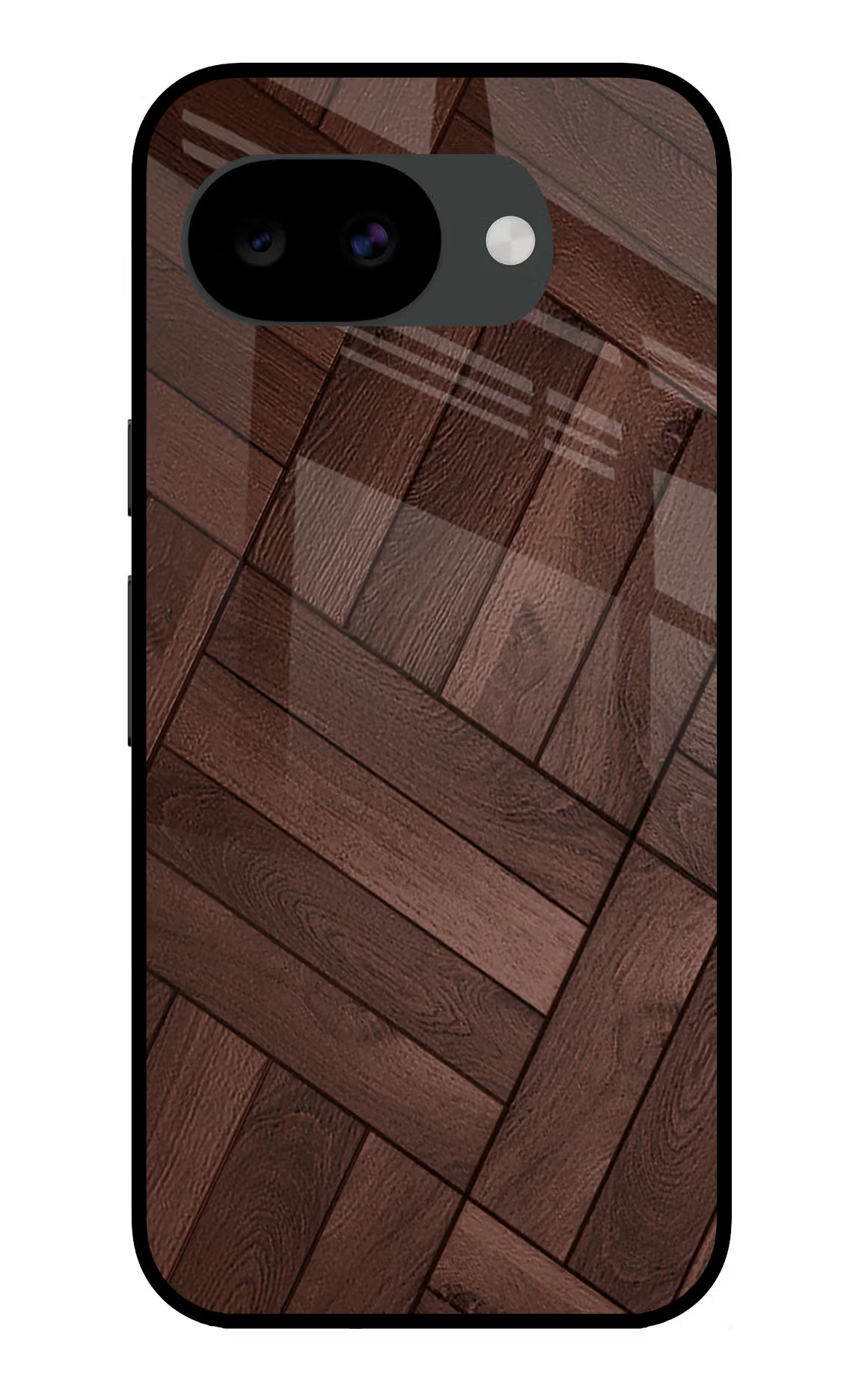 Wooden Texture Design Google Pixel 10a Glass Case Back Cover by Casekaro