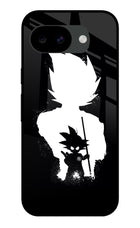 Goku Shadow Google Pixel 10a Glass Case Back Cover by Casekaro