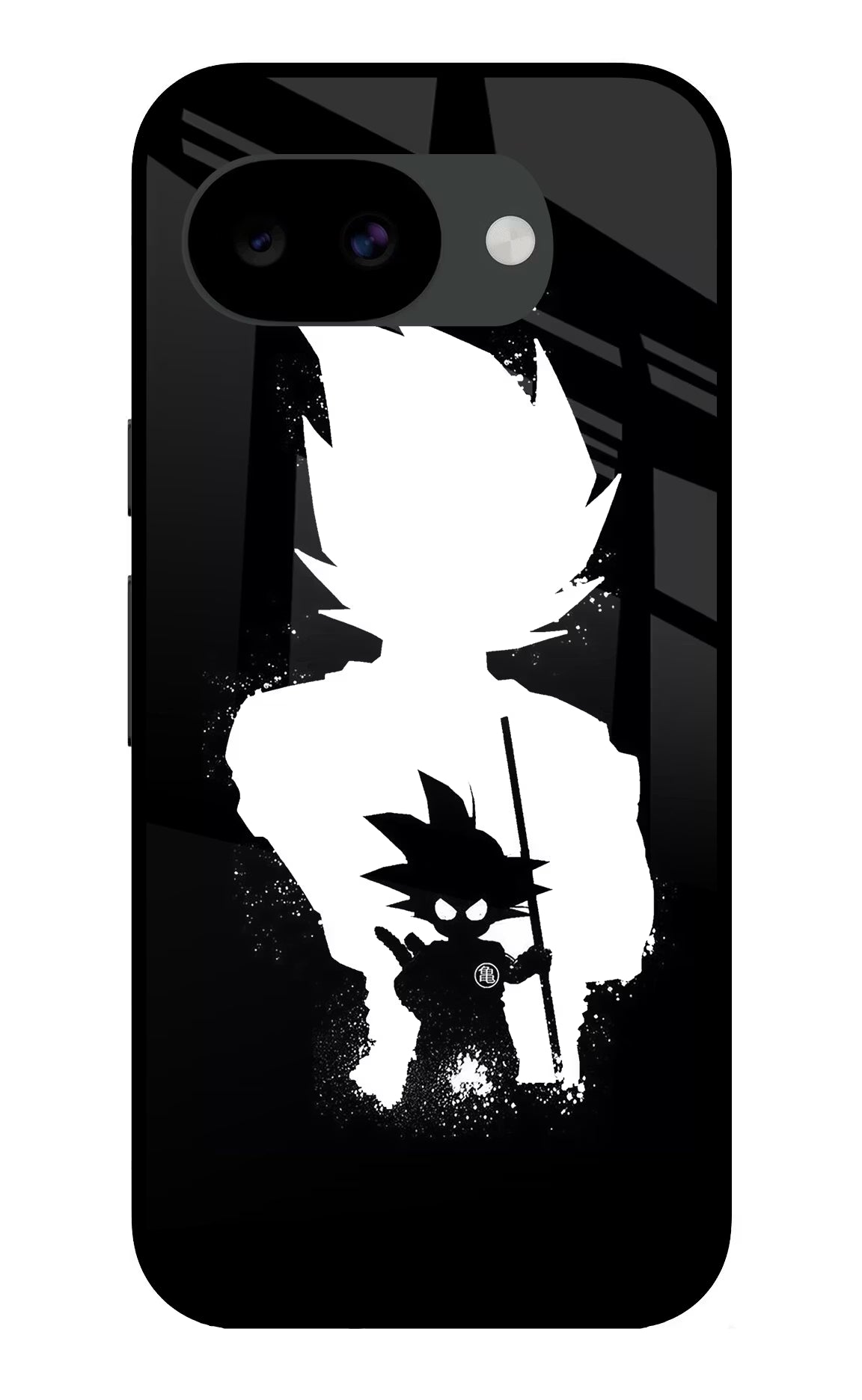 Goku Shadow Google Pixel 10a Glass Case Back Cover by Casekaro