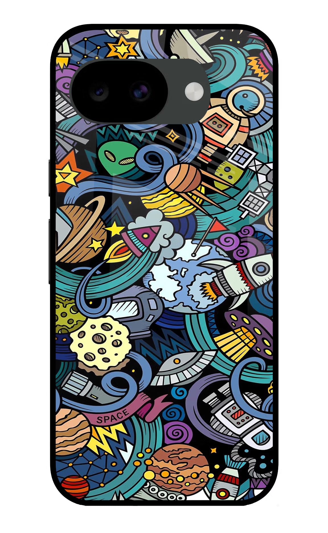 Space Abstract Google Pixel 10a Glass Case