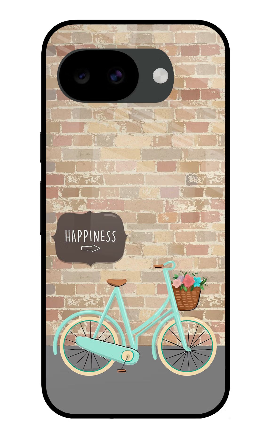 Happiness Artwork Google Pixel 10a Glass Case Back Cover by Casekaro