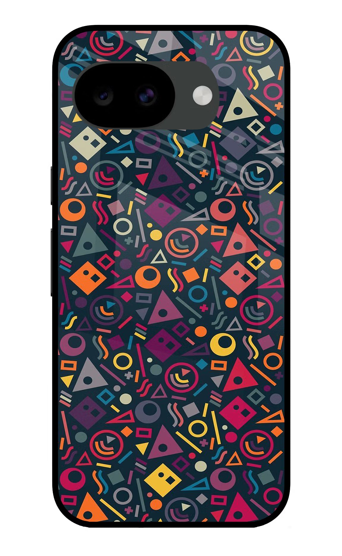 Geometric Abstract Google Pixel 10a Glass Case Back Cover by Casekaro