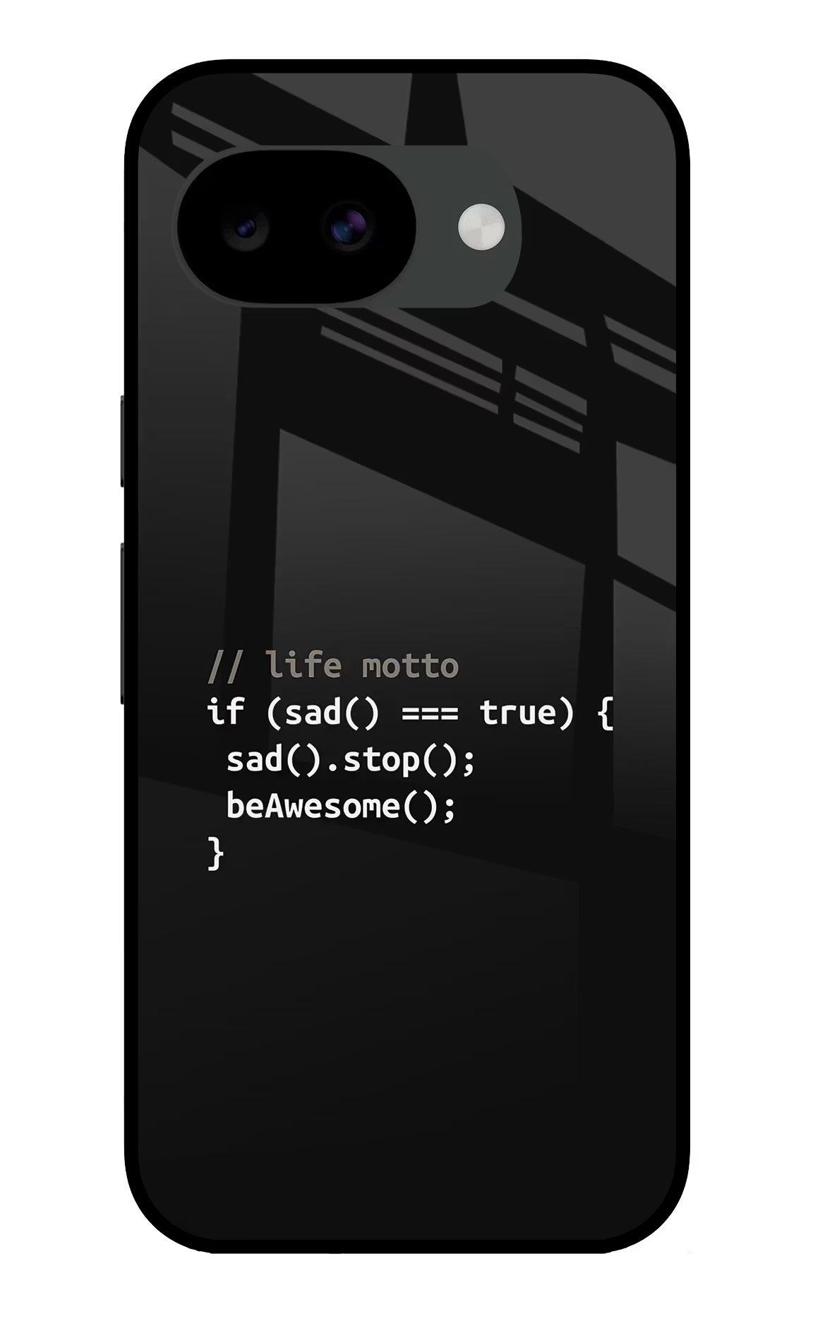 Life Motto Code Google Pixel 10a Glass Case Back Cover by Casekaro