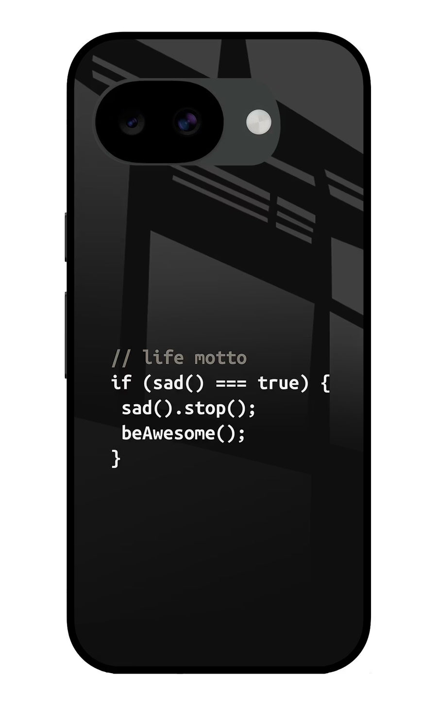 Life Motto Code Google Pixel 10a Back Cover, Glass case