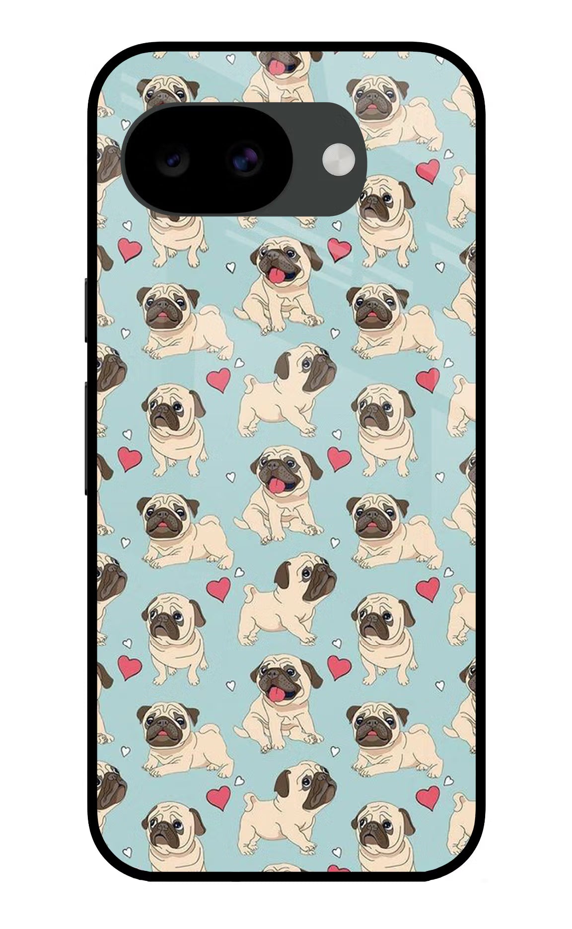 Pug Dog Google Pixel 10a Glass Case Back Cover by Casekaro
