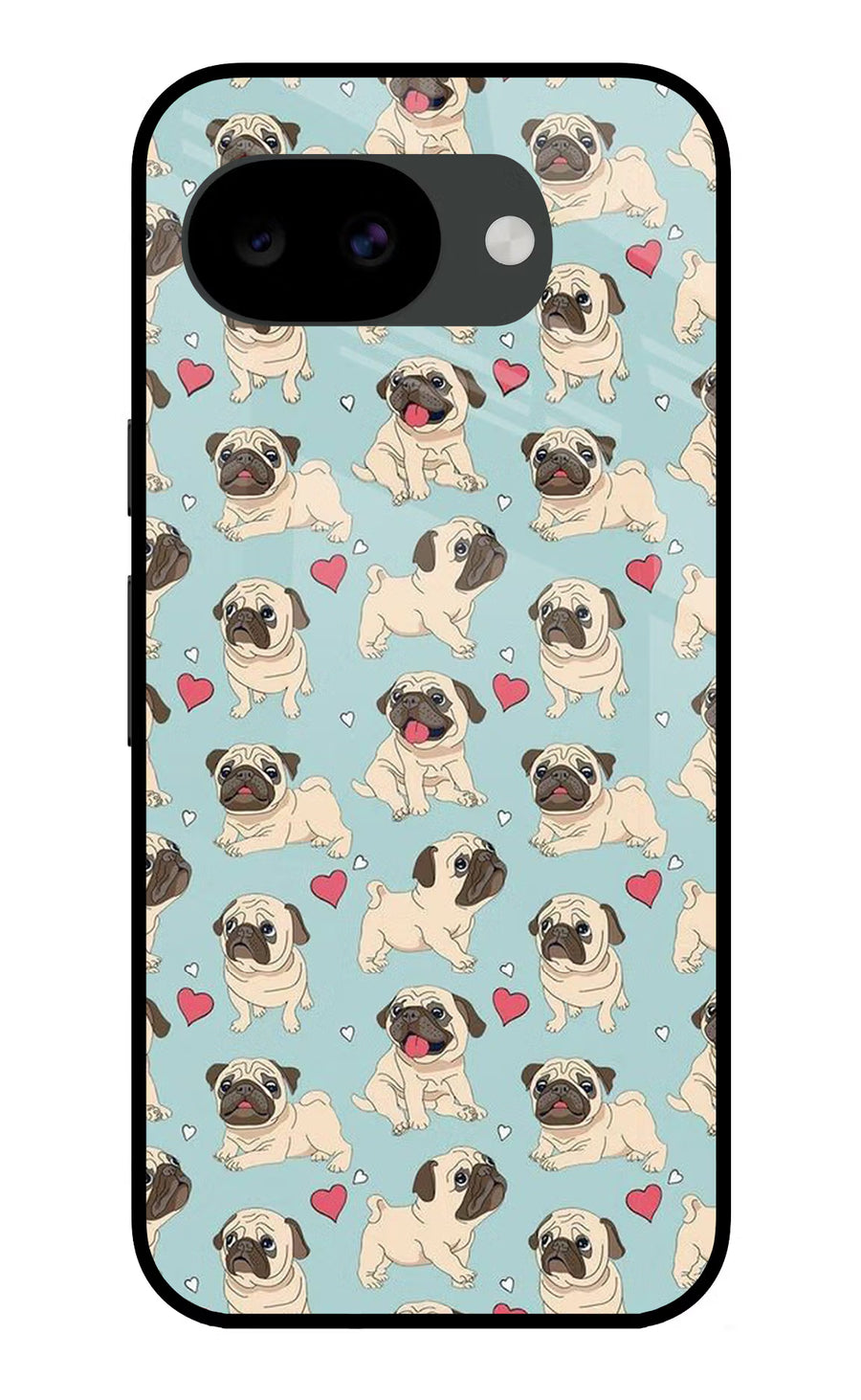 Pug Dog Google Pixel 10a Back Cover, Glass case