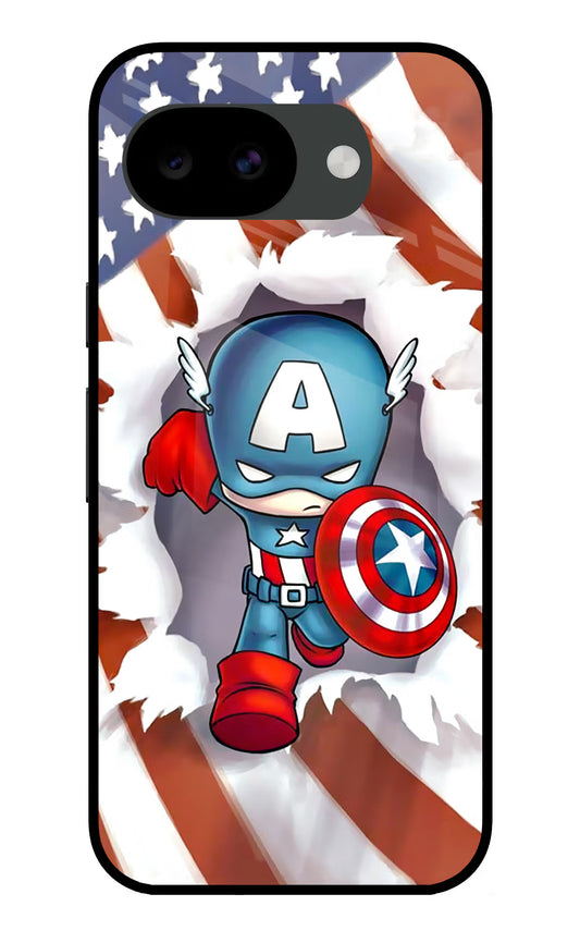 Captain America Google Pixel 10a Glass Case